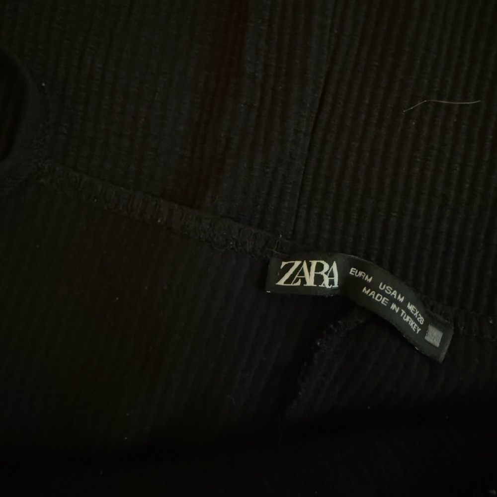 Zara Black Ribbed Romper - Picture 3 of 3